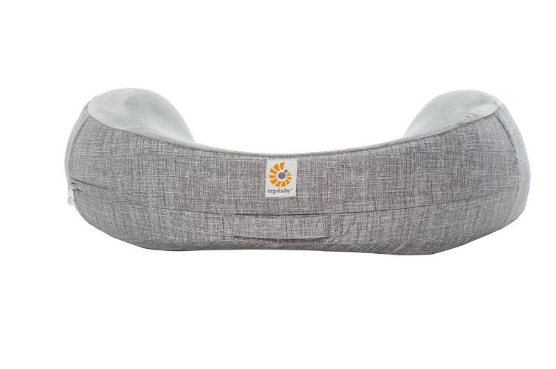 Photo 1 of Ergobaby Breastfeeding Pillow with Cover, Natural Curve, Heathered Grey
