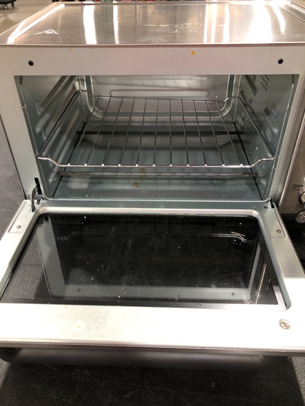 Photo 3 of GE Convection Toaster Oven | Quartz Heating Technology | Large Capacity Toaster Oven Complete With 7 Cook Modes & Oven Accessories | Countertop Kitchen Essentials | 1500 Watts | Stainless Steel
USED CONDITION.