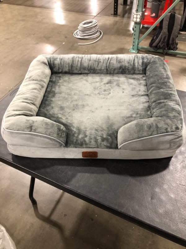 Photo 1 of Bedsure Orthopedic Dog Bed, Bolster Dog Beds for Medium/Large/Extra Large Dogs - Foam Sofa with Removable Washable Cover, Waterproof Lining and Nonskid Bottom Couch. PRIOR USE.
