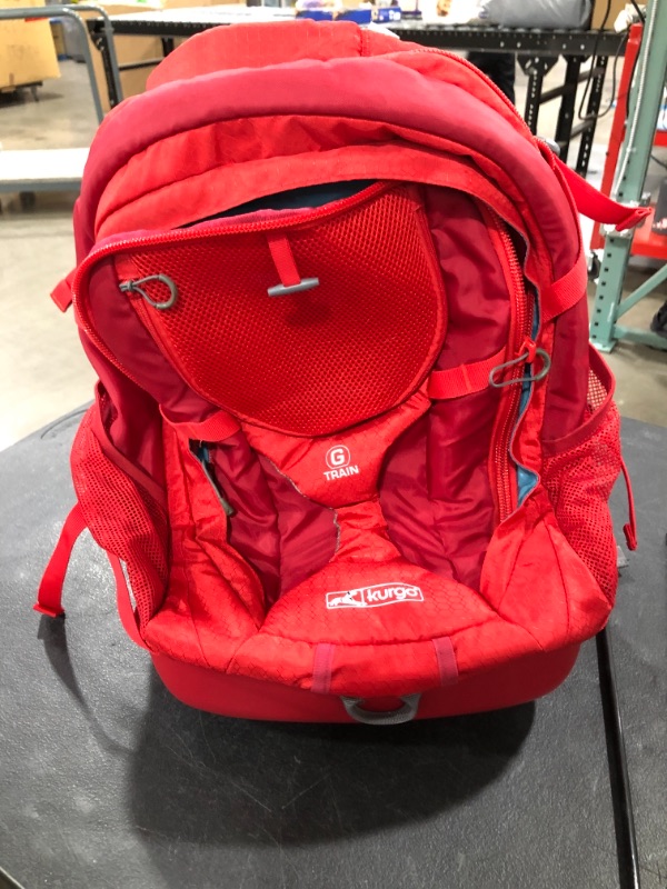 Photo 2 of Kurgo Dog Carrier Backpack for Small Pets - Dogs & Cats - TSA Airline Approved - Cat Hiking or Travel - Waterproof Bottom - G-Train and Nomad Carrier
RED. PRIOR USE. PHOTO  FOR REFERENCE.