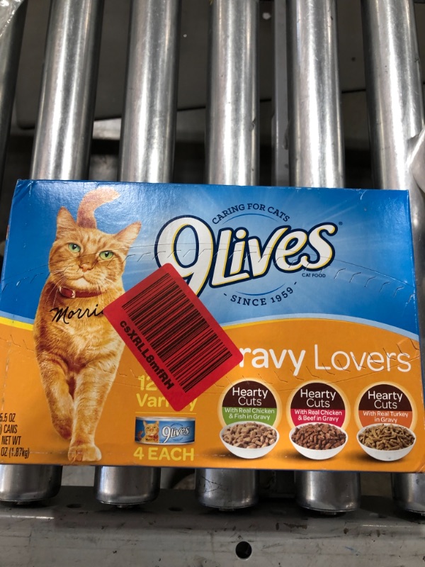 Photo 2 of 9 Lives 12 Count 5.5 Oz Gravy Lovers Variety Pack Cat Food
