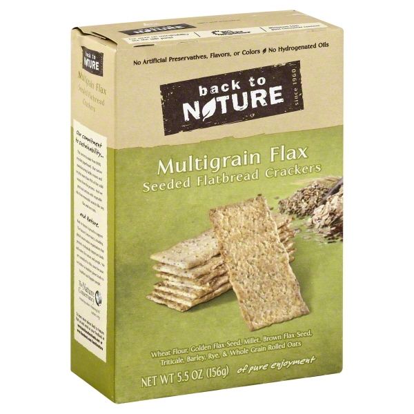 Photo 1 of Back to Nature Multigrain Flax Seeded Flatbread Crackers Case of 6 5.5 Oz. - All 2 pck
exp dec 8 21