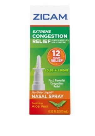 Photo 1 of Zicam Extreme Congestion Relief No-Drip Nasal Spray with Soothing Aloe Vera 0.5 oz- BEST BY 03/23
