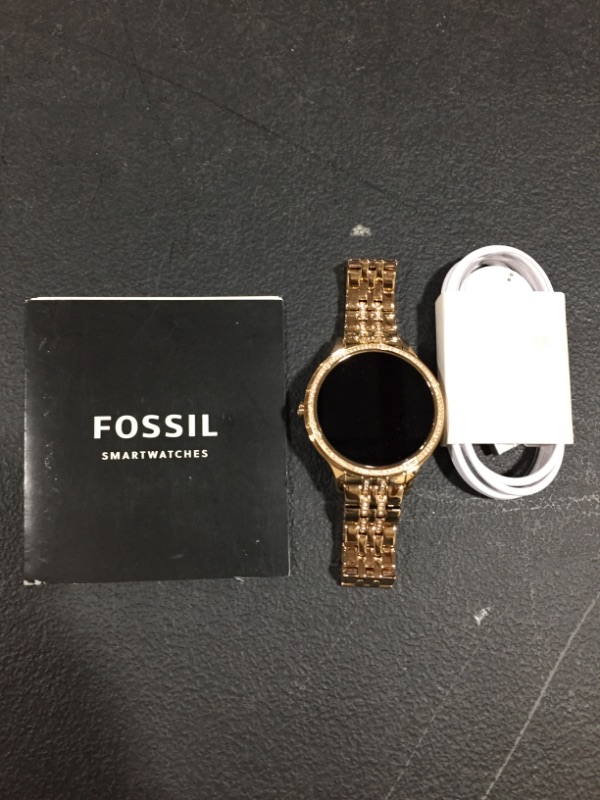 Photo 2 of Fossil Women's Gen 5E Smartwatch Rose Gold-Tone Stainless Steel - Rose Gold