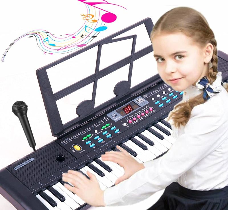 Photo 1 of SEMART keyboard piano 61 key electric piano digital w/stand microphone electronic keyboards musical toy gifts for kids beginners
