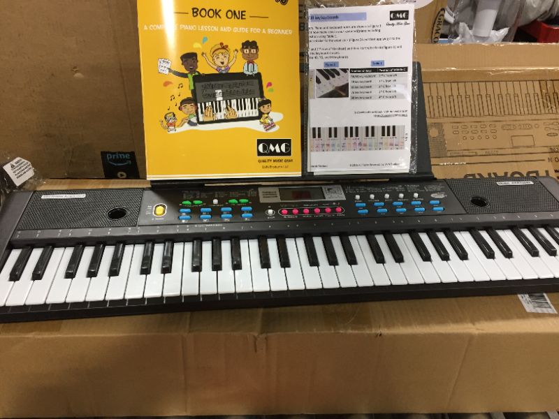 Photo 3 of SEMART keyboard piano 61 key electric piano digital w/stand microphone electronic keyboards musical toy gifts for kids beginners
