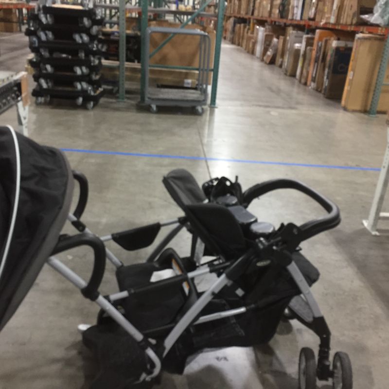 Photo 3 of Graco RoomFor2 Click Connect Stand and Ride Double Stroller, Gotham
