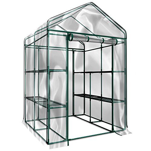 Photo 1 of Barcode for Home-Complete HC-4202 Walk-In Greenhouse- Indoor Outdoor with 8 Sturdy Shelves-Grow Plants, Seedlings, Herbs, or Flowers In Any Season-Gardening Rack
