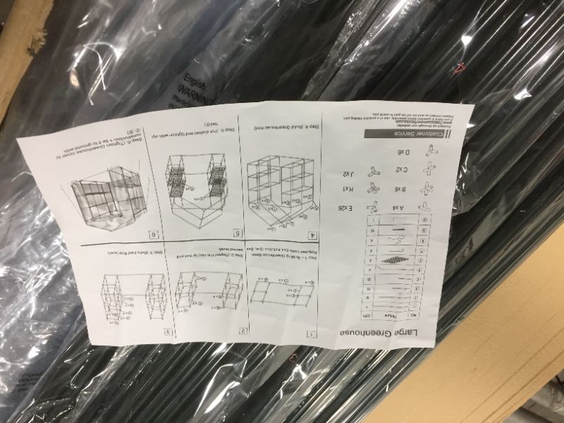 Photo 2 of Barcode for Home-Complete HC-4202 Walk-In Greenhouse- Indoor Outdoor with 8 Sturdy Shelves-Grow Plants, Seedlings, Herbs, or Flowers In Any Season-Gardening Rack
