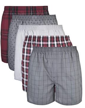 Photo 1 of Gildan Men's Woven Boxers, Multipack XL 5 PACK