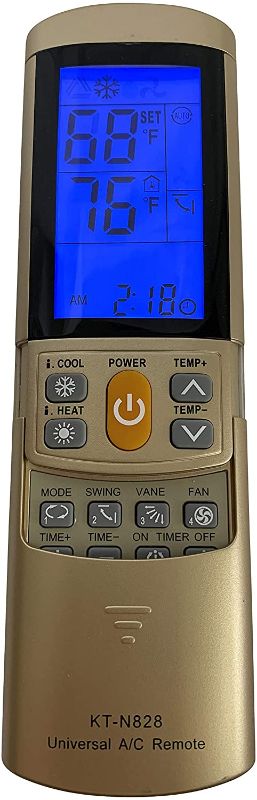 Photo 1 of GOLD COLOR AC Remote Control For Carrier, Trane, Toshiba, Sanyo, Mitsubishi, Fujitsu, Hitachi, Haier, LG, York, Midea, Panasonic, Sharp, Samsung, Kelon, Hyundai, Gree, Funai, Daikin, Rowa, Goldstar, Daewoo. (4 pack)