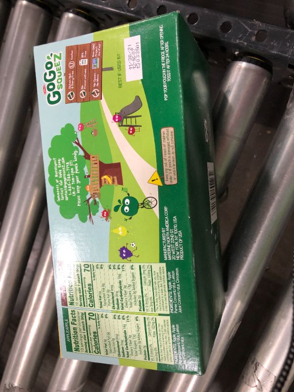Photo 1 of GoGo squeeZ Fruit on the Go Variety Pack, Apple Apple & Apple Cinnamon, 3.2 oz. (20 Pouches) - Tasty Kids Applesauce Snacks - Gluten Free Snacks for Kids - Nut & Dairy Free - Vegan Snacks
