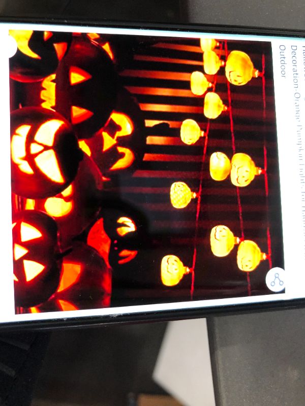 Photo 1 of youbet halloween pumpkin string lights 2 string lights/box 10 Feet.