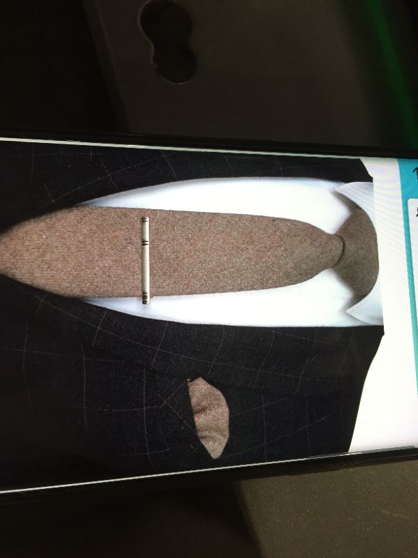 Photo 1 of Jemygins solid color cashmere wool necktie and pocket square