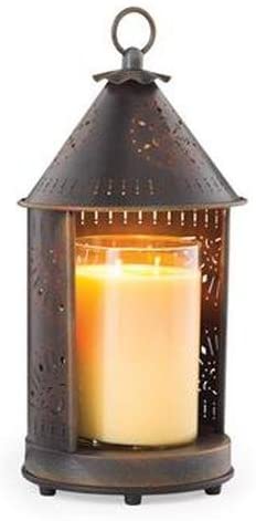 Photo 1 of Candle Warmers Etc Tin Punched Candle Warmer Lantern For Top-Down Candle Melting, Sunshine Primitive Tin
