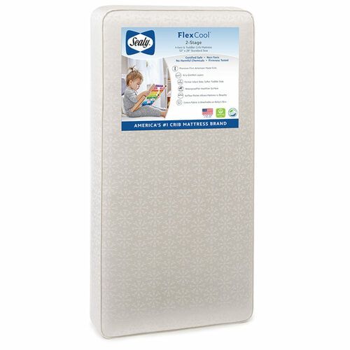 Photo 1 of Sealy FlexCool 2-Stage Crib and Toddler Mattress
