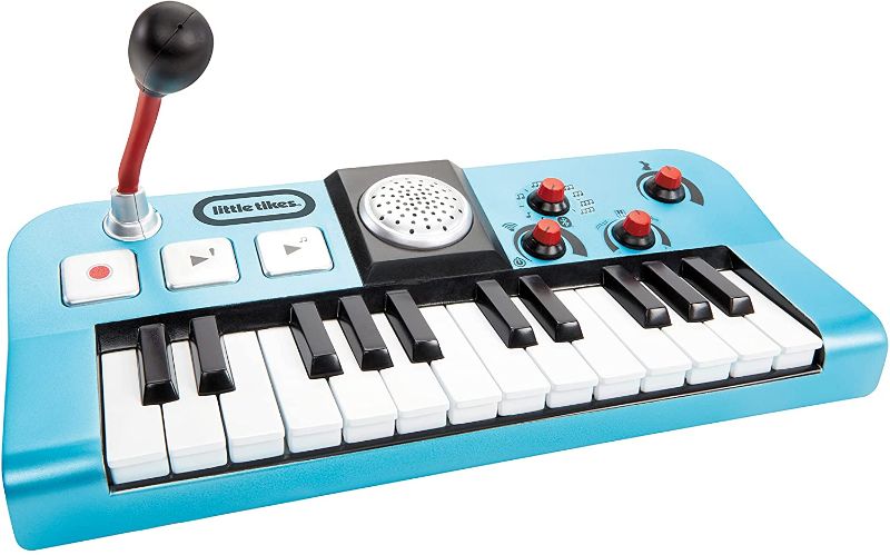 Photo 1 of Little Tikes My Real Jam Keyboard with Microphone, Musical Instrument with 4 Play Modes, Play Any Song with Bluetooth, Gift for Kids, Toys for Boys and Girls Ages 3 4 5+ Year Old
