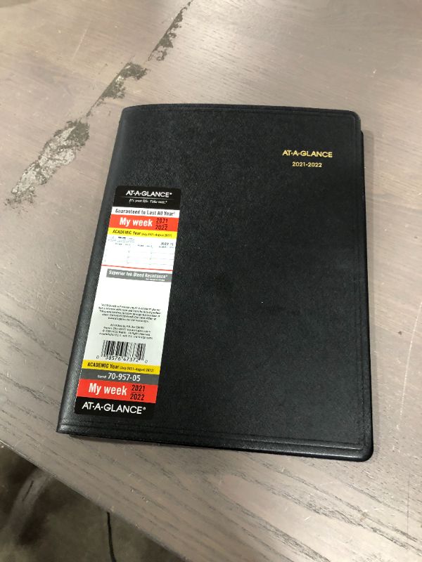 Photo 2 of 2021/22 Black Leather Planner