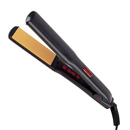 Photo 1 of CHI G2 Professional Hair Straightener Titanium Infused Ceramic Plates Flat Iron | 1 1/4" Ceramic Flat Iron Plates | Color Coded Temperature Ranges up 425°F | For all hair types | Includes Thermal Mat
