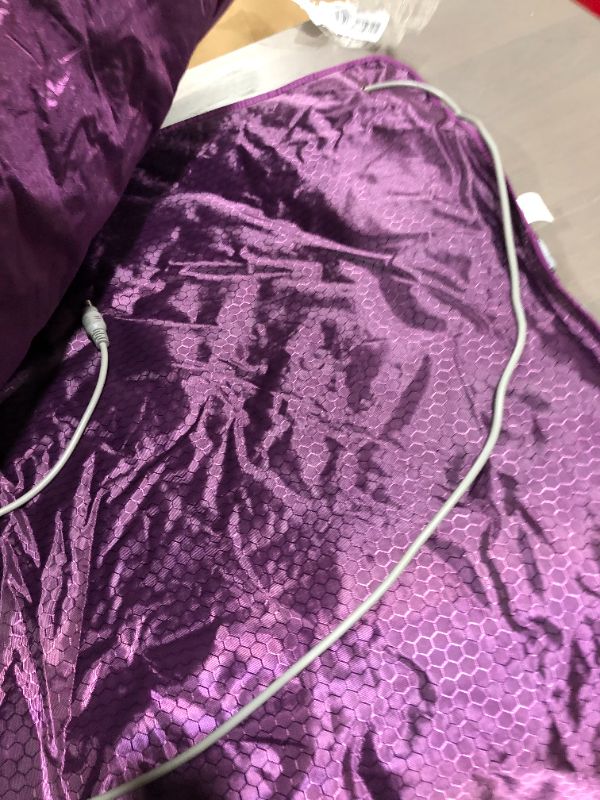 Photo 3 of 66" Purple Electric Heated Sleeping Bag