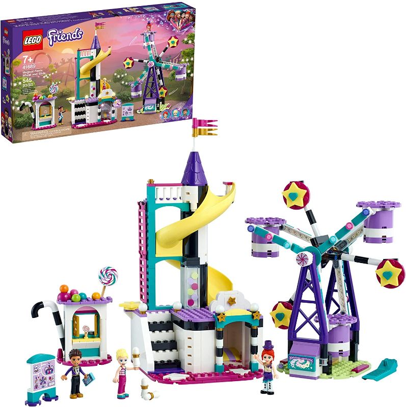 Photo 1 of LEGO Friends Magical Ferris Wheel and Slide 41689 Building Kit for Kids Theme Park with 3 Mini-Dolls; New 2021 (545 Pieces)
