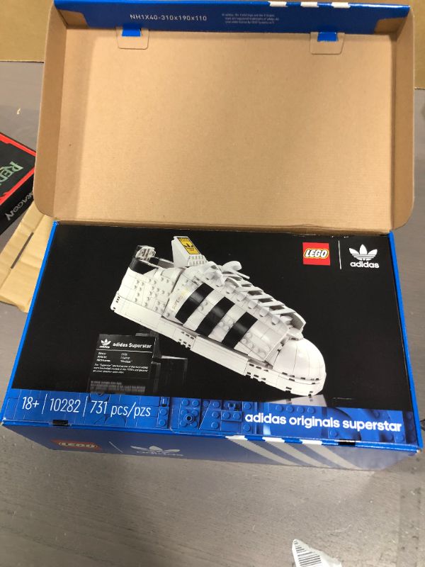 Photo 3 of LEGO Adidas Originals Superstar 10282 Building Kit; Build and Display The Iconic Sneaker; New 2021 (731 Pieces)
