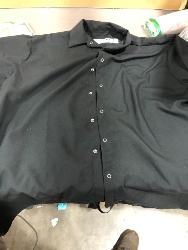 Photo 1 of CHEF DESIGNS Mens (XXL) Black Button Up Shirt