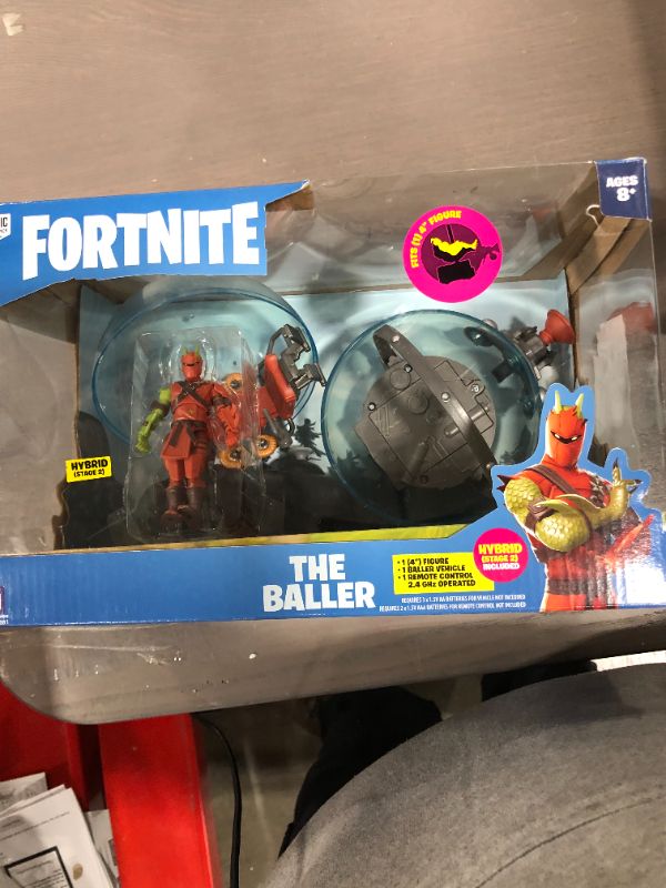 Photo 2 of Fortnite Baller (RC) Vehicle - Includes 4” Hybrid Action Figure, 4” Scaled Baller, Plus Remote Control , Black
