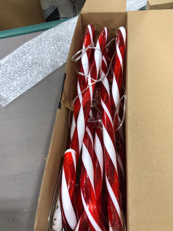 Photo 1 of Light Up Candy Canes 10pk