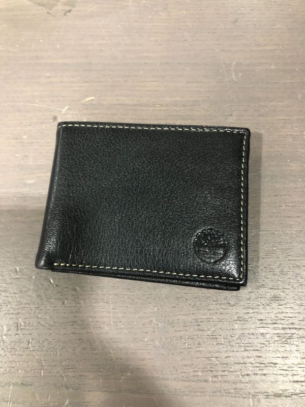 Photo 1 of Timberland Men's Leather Wallet with Attached Flip Pocket
