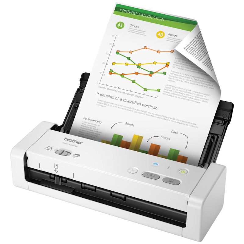 Photo 1 of Brother ADS-1250W Wireless Portable Color Desktop Scanner
