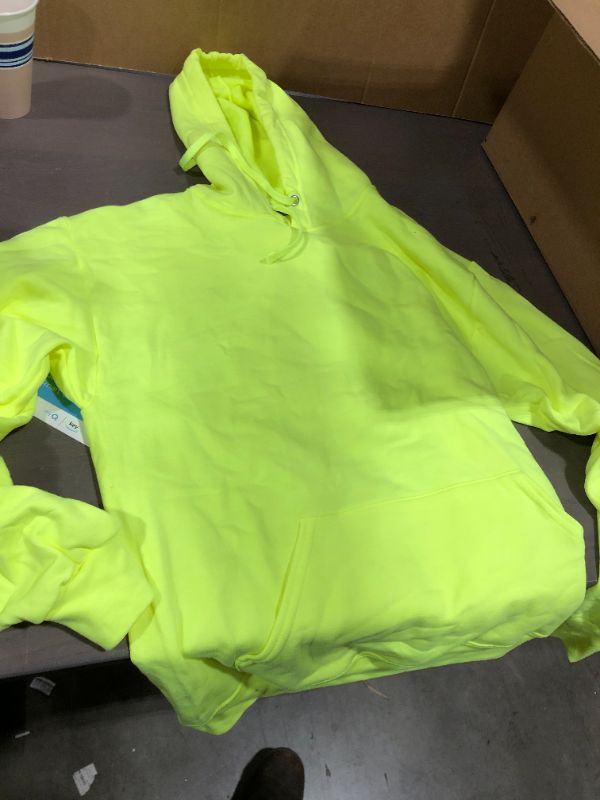 Photo 1 of FRUITOFTHELOOM Mens (M) Neon Green Hoodie