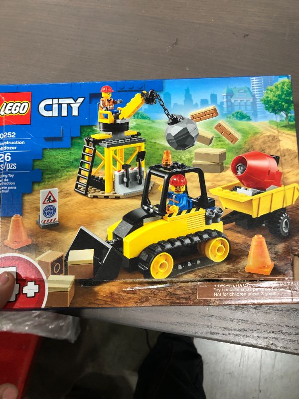 Photo 2 of LEGO City Construction Bulldozer 60252 Toy Construction Set, Cool Building Set for Kids (126 Pieces)
