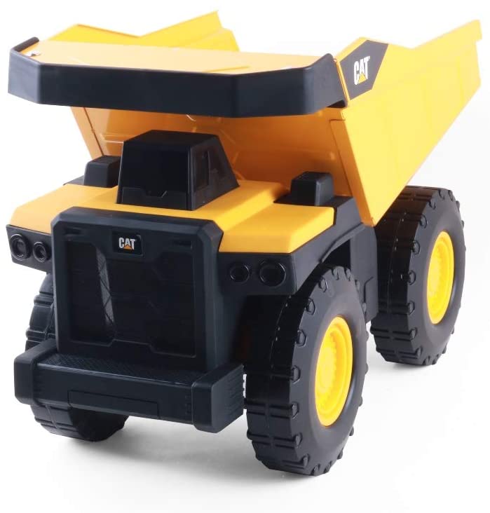 Photo 1 of CatToysOfficial Cat Construction Steel toy Dump Truck, Yellow
