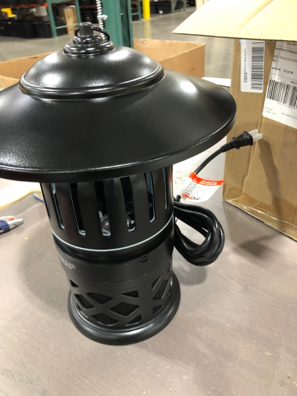 Photo 3 of Dynatrap DT1050-AZSR Insect and Mosquito Trap Twist On/Off, 1/2 Acre, Black Decora