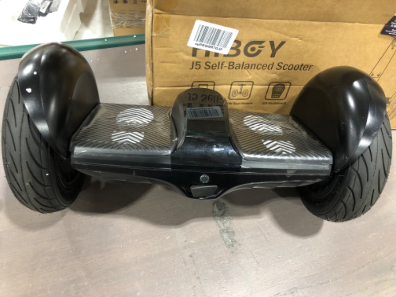 Photo 2 of Hiboy Self-Balancing Electric Scooter with Steering Bar, Smart J5 Hoverboards with APP Control, Black
