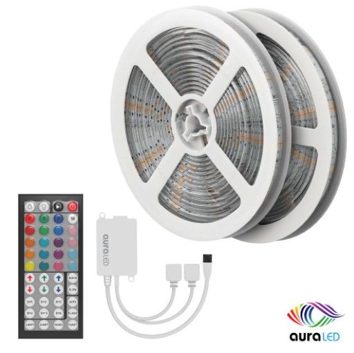 Photo 1 of Aura 48 ft. LED Multi-Strip Light with A/C Power Adapter