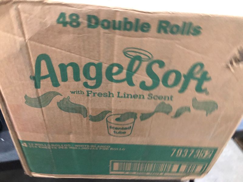 Photo 2 of Angel Soft Toilet Paper with Fresh Linen Scent, 48 Double Rolls= 96 Regular Rolls, 200+ 2-Ply Sheets Per Roll