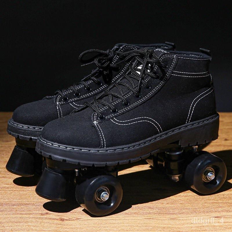 Photo 1 of "Venrno Sban" New Black Double Row the Skating Shoes Skates Four-Wheel Roller (ADULT)
SIZE 41 FOOT White Wheels

