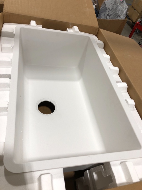 Photo 2 of BLANCO Precis Undermount 30-in x 18-in White Single Bowl Kitchen Sink