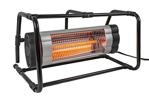 Photo 1 of Hiland HIL-PHB-1500 Electric Heater with Ground Cage, 1500 Watts, Black