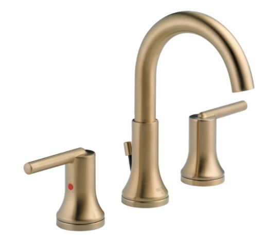 Photo 1 of Delta Trinsic Two Handle Widespread Bathroom Faucet in Champagne Bronze 3559-CZMPU-DST