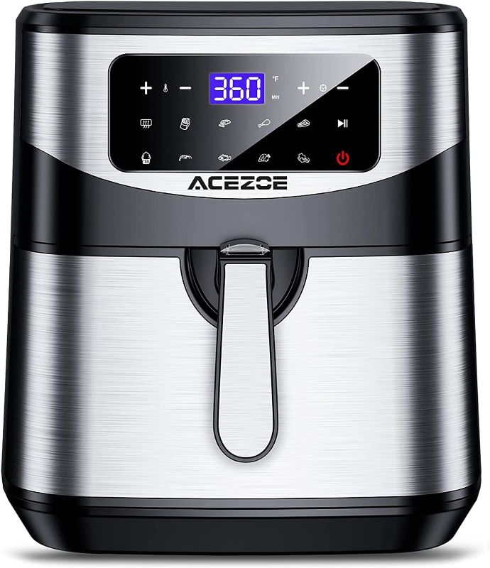 Photo 1 of Air Fryer Cooker, Acezoe Electric Airfryer 7.4 quart, Smart Air Fryer with 10 Presets, One Touch LED Screen, Nonstick Detachable Basket, Preheat, Auto Shut Off, 1700W, Rapid & Efficiency