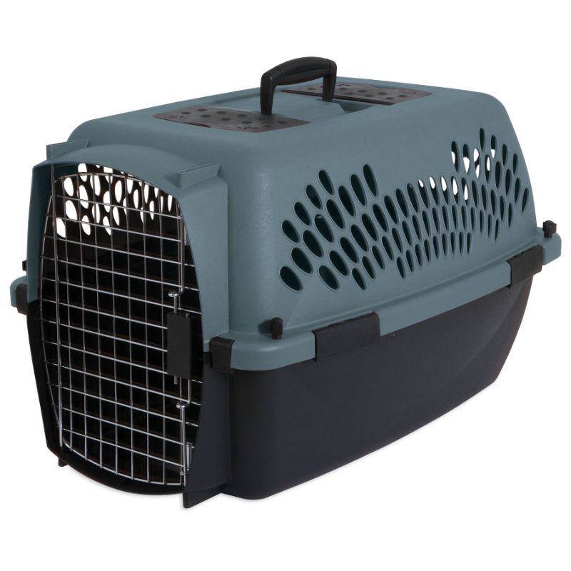 Photo 1 of Aspen Pet Fashion Dog & Cat Kennel, Storm Gray/Black, 24-in