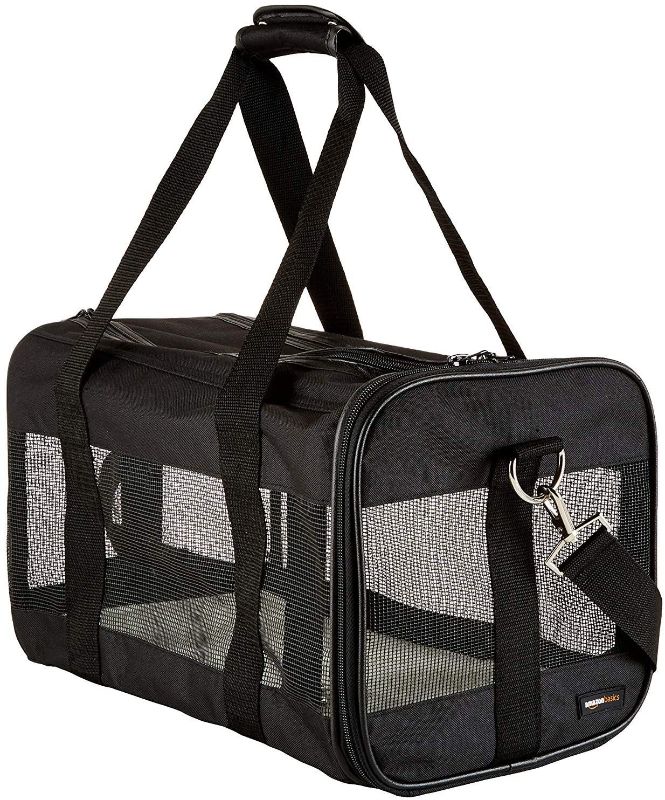 Photo 1 of Amazon Basics Soft-Sided Mesh Pet Travel Carrier