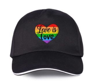 Photo 1 of 2 Pack LGBT Pride Baseball Cap Trucker Hat Rainbow Heart Snapback Cap Unisex
