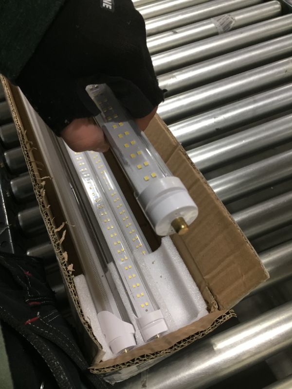 Photo 1 of ELEKICO 8FT Led Bulbs, Double Row Super Bright 72W 5000K T8 8FT Led Shop Light Bulbs