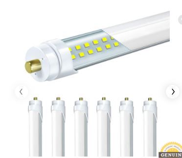 Photo 1 of ELEKICO 8FT Led Bulbs, Double Row Super Bright 72W 5000K T8 8FT Led Shop Light Bulbs