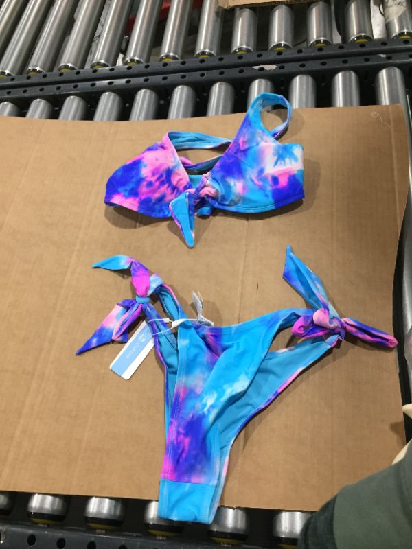 Photo 1 of Carmen Tie Dye Self Tie Bikini, Small