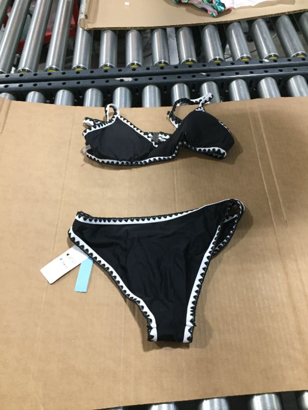 Photo 2 of Black And White Crochet Bikini
, Small